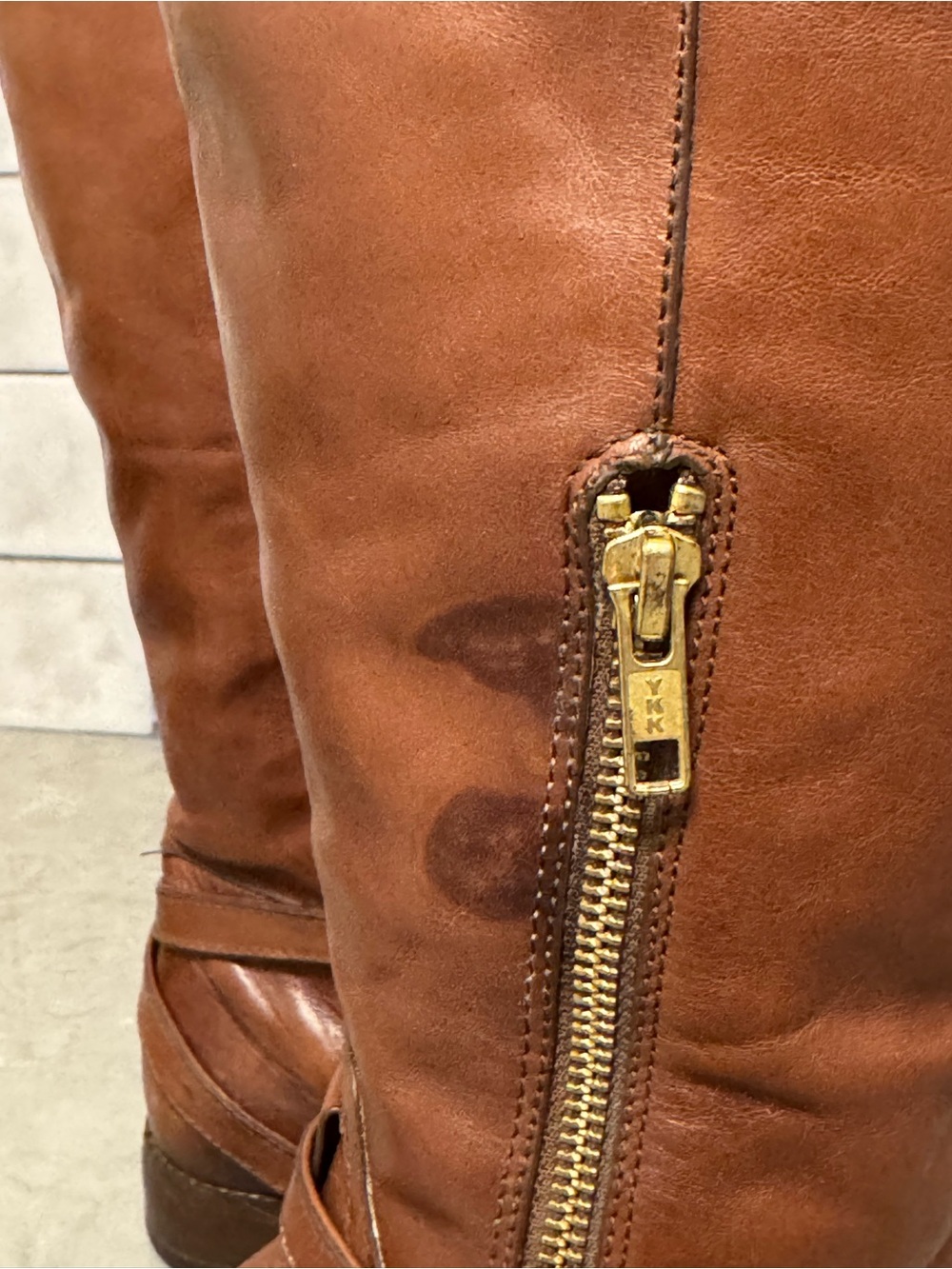 COACH Women’s Micha Leather Buckle Riding Boots, Chestnut Brown, Size 6 - Picture 13 of 16